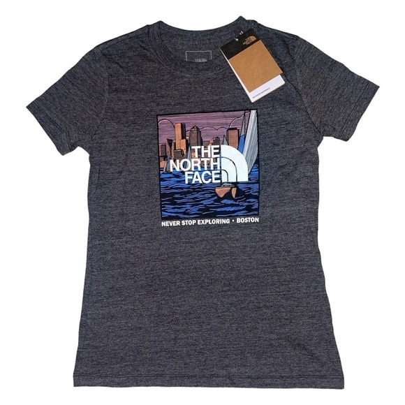 The North Face NWT never stop exploring Boston graphic T-shirt women’s size XS - Picture 1 of 8